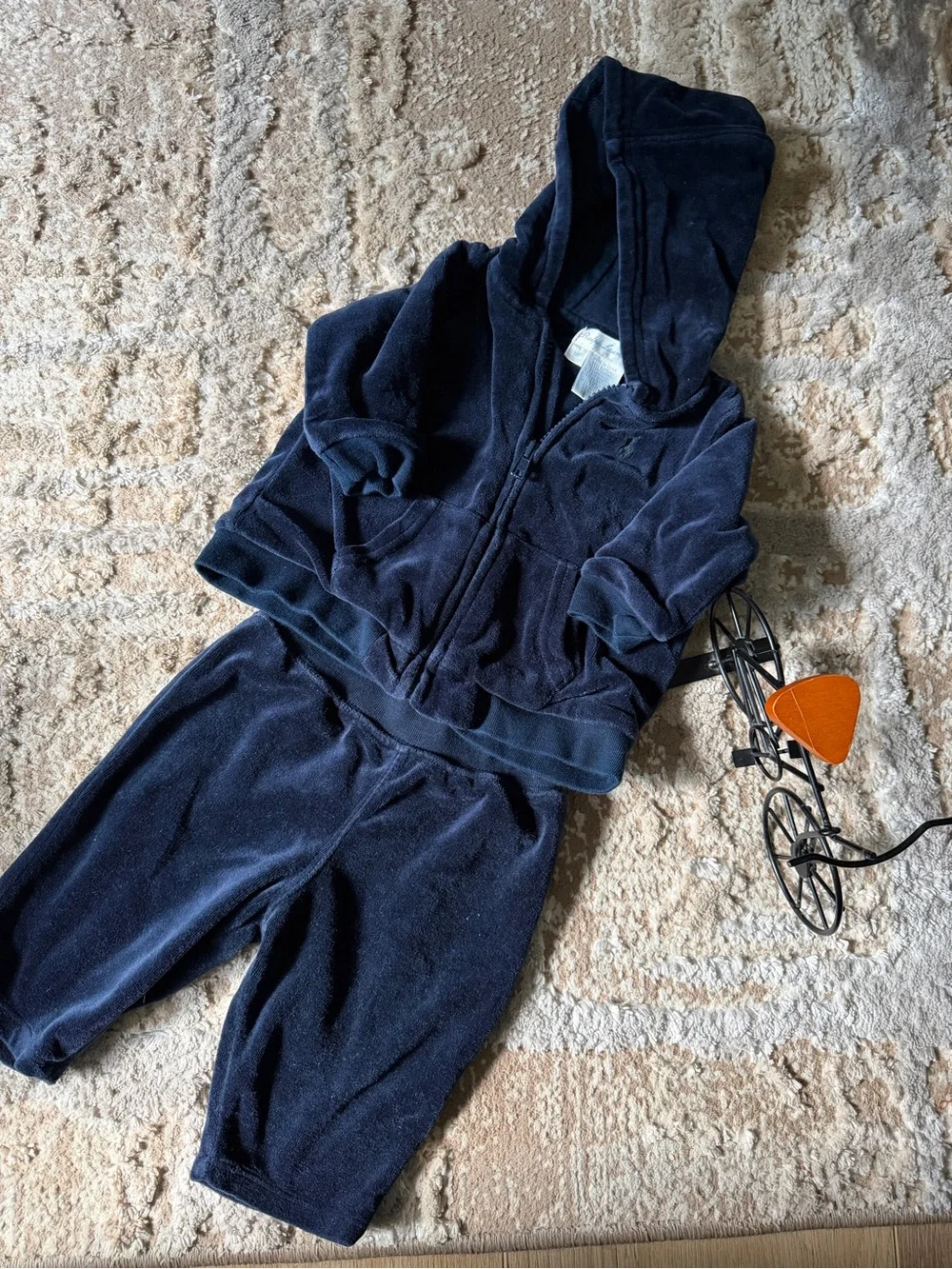 Ralph Lauren Kids Navy Blue Hoodie & Jogger Set